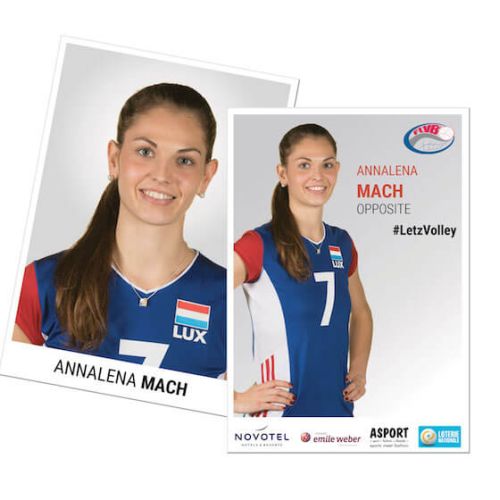 autograph card volleyball player