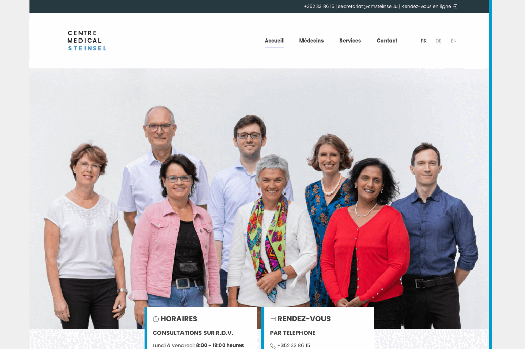 Centre Médical Steinsel Website